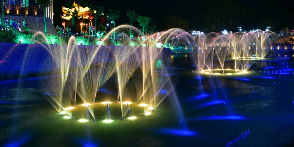 宝鸡大水川旅游景区音乐喷泉