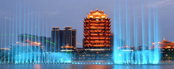 喷泉公司东坡城市湿地公园大型音乐喷泉