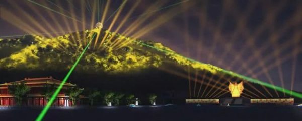 山体景区夜游灯光秀