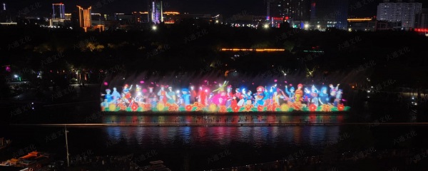新疆克拉玛依世纪公园音乐喷泉水秀