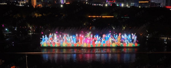 新疆克拉玛依世纪公园音乐喷泉水秀