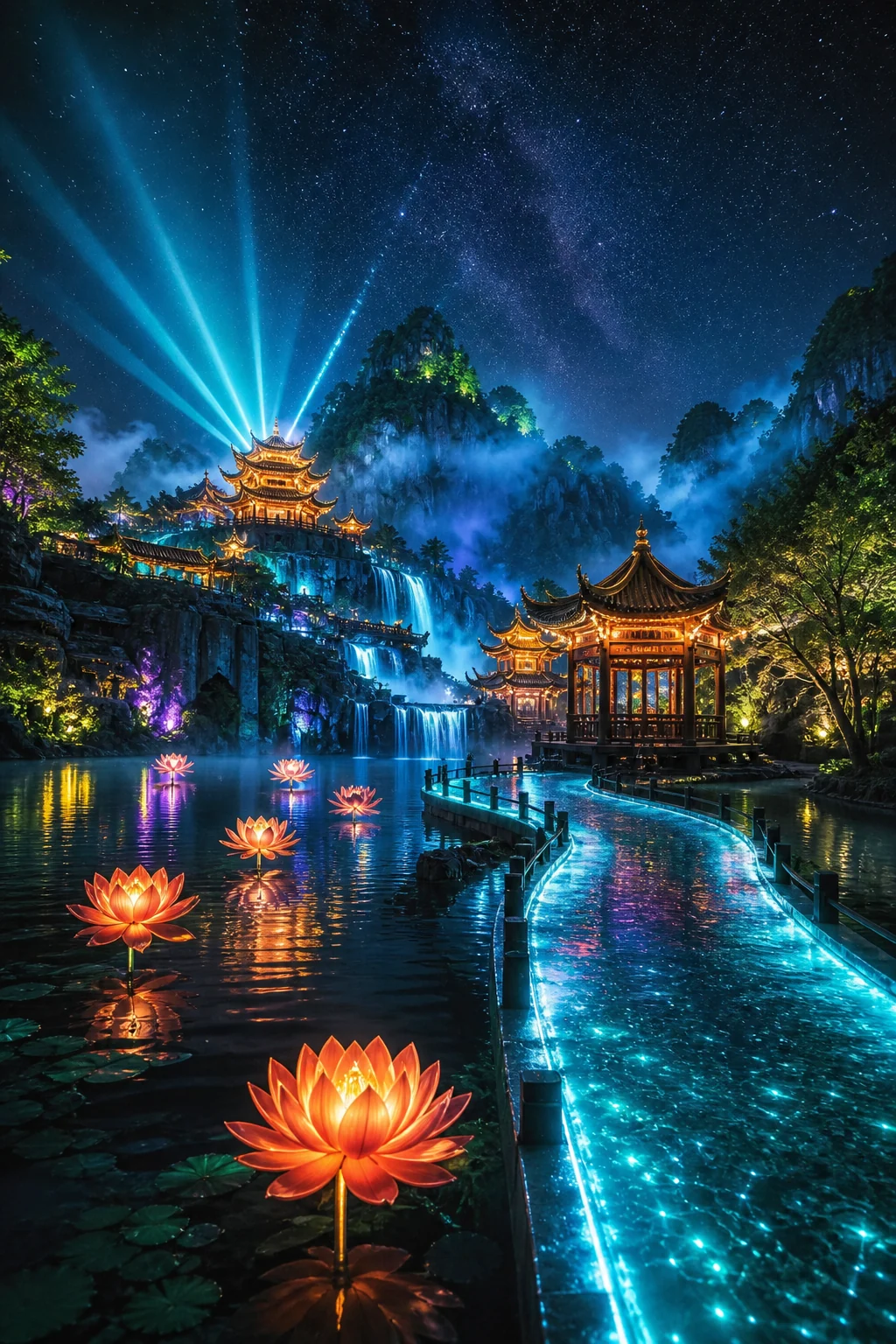沉浸式夜游场景打造效果展示