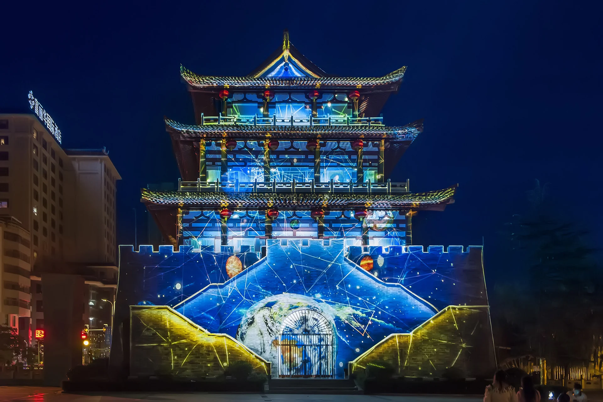 建筑投影秀效果展示
