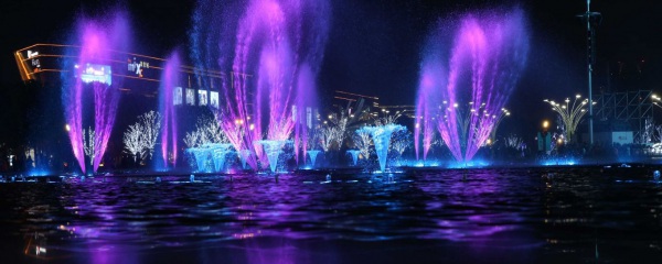 大型水幕激光音乐喷泉工程